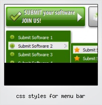 Css Styles For Menu Bar
