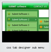 Css Tab Designer Sub Menu