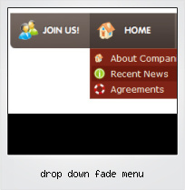 Drop Down Fade Menu