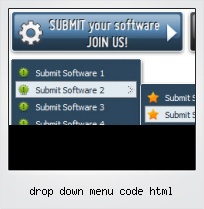 Drop Down Menu Code Html