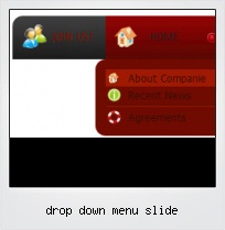 Drop Down Menu Slide