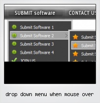 Drop Down Menu When Mouse Over
