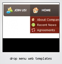 Drop Menu Web Templates