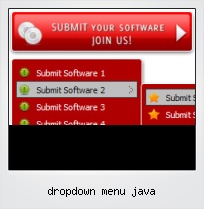 Dropdown Menu Java