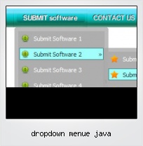 Dropdown Menue Java
