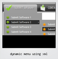 Dynamic Menu Using Xml