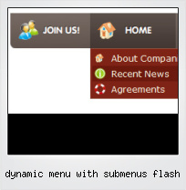 Dynamic Menu With Submenus Flash