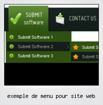 Exemple De Menu Pour Site Web