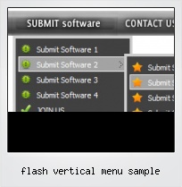 Flash Vertical Menu Sample