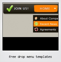 Free Drop Menu Templates
