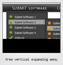 Free Vertical Expanding Menu