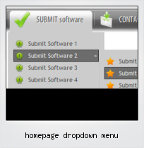 Homepage Dropdown Menu