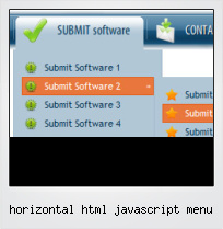 Horizontal Html Javascript Menu