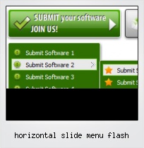 Horizontal Slide Menu Flash