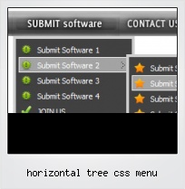 Horizontal Tree Css Menu