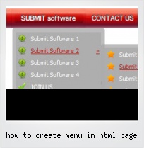 How To Create Menu In Html Page