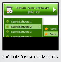 Html Code For Cascade Tree Menu