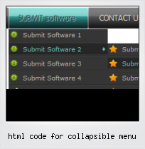 Html Code For Collapsible Menu