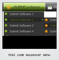 Html Code Mouseover Menu