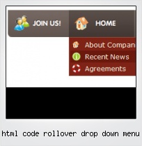 Html Code Rollover Drop Down Menu