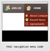 Html Navigation Menu Code