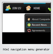 Html Navigation Menu Generator