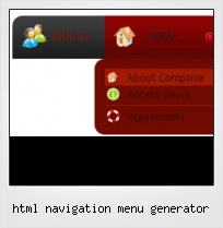 Html Navigation Menu Generator