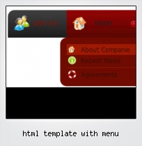 Html Template With Menu