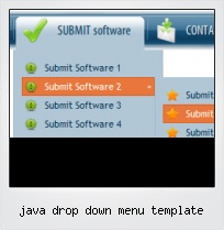 Java Drop Down Menu Template