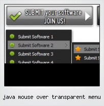 Java Mouse Over Transparent Menu
