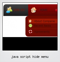 Java Script Hide Menu