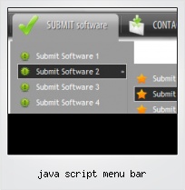 Java Script Menu Bar