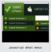 Javascript Dhtml Menus