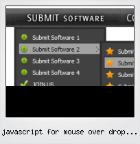 Javascript For Mouse Over Drop Down Menu