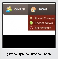 Javascript Horizantal Menu