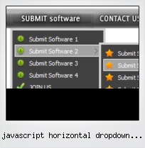 Javascript Horizontal Dropdown Menu