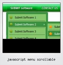 Javascript Menu Scrollable