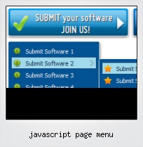 Javascript Page Menu
