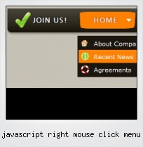 Javascript Right Mouse Click Menu