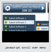 Javascript Scroll Over Menu
