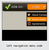 Left Navigation Menu Code