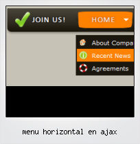 Menu Horizontal En Ajax