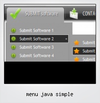 Menu Java Simple