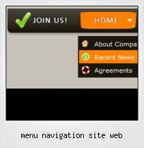 Menu Navigation Site Web