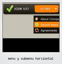 Menu Y Submenu Horizontal