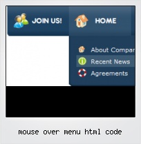 Mouse Over Menu Html Code