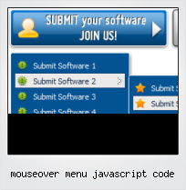 Mouseover Menu Javascript Code