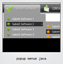 Popup Menue Java