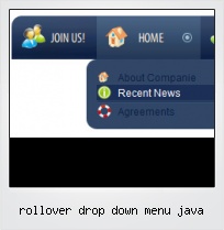 Rollover Drop Down Menu Java