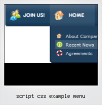 Script Css Example Menu